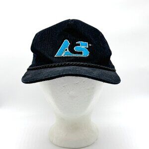 Vintage Corduroy Snapback Hat Beaver Creek ACS Black GUC w/ Rope
